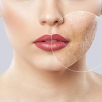 A,Young,Girl,With,A,Problem,Skin.,Photo,Before,And